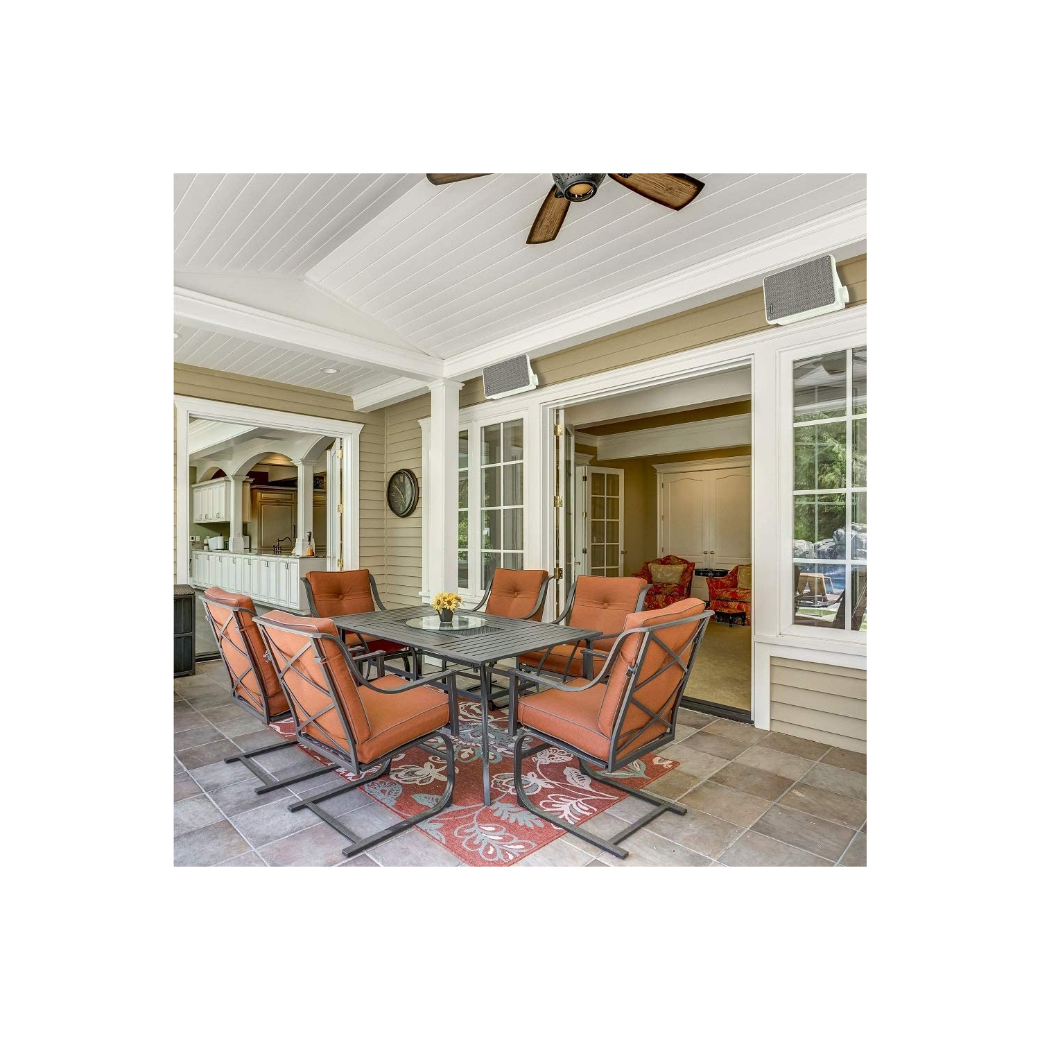 Kicker KB6 Outdoor/Indoor Speakers with Mounting Brackets