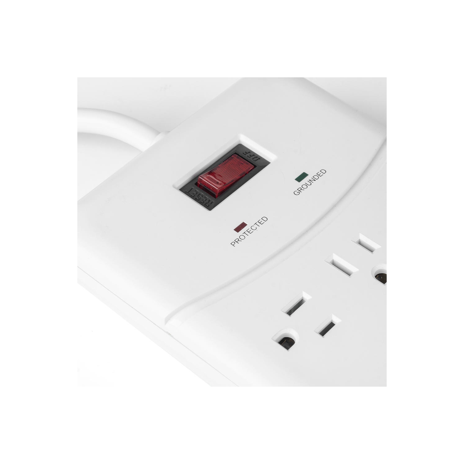 12 Outlets Surge Protector 6FT/2M with 2 Ports USB Charger up to 3.1A Coaxial Breaker - PrimeCables®