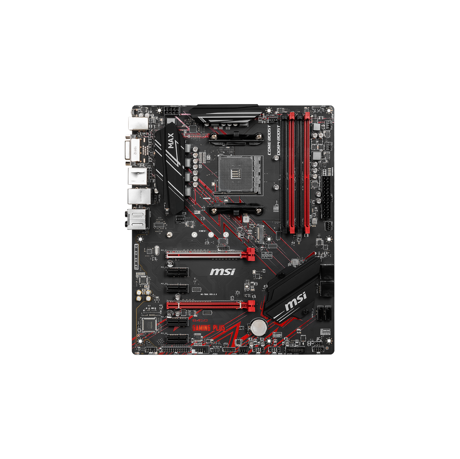 MSI B450 GAMING PLUS MAX ATX Motherbaord (Supports 1st, 2nd and 3rd Gen AMD  Ryzen CPU, AM4, DDR4, PCIe 3.0, M.2, ATX) | Best Buy Canada