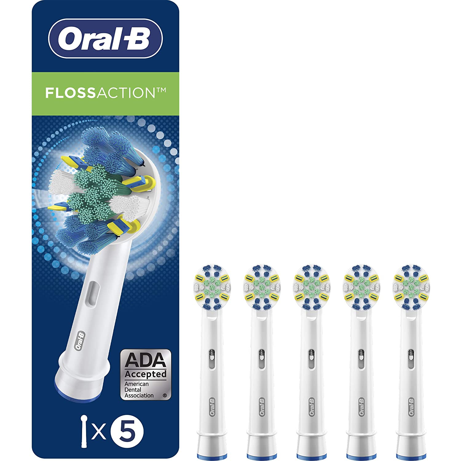 Oral-B FlossAction Replacement Brush Head - 5 count