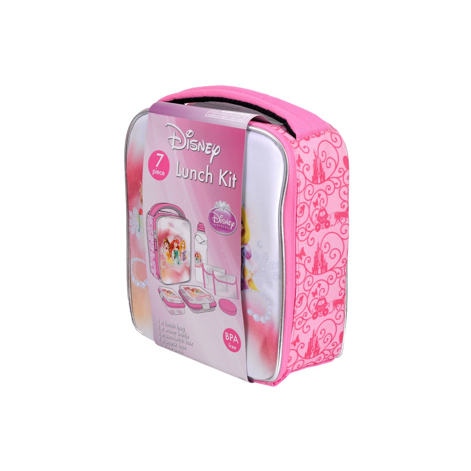 Disney Princess 7 Piece Lunch Box Set