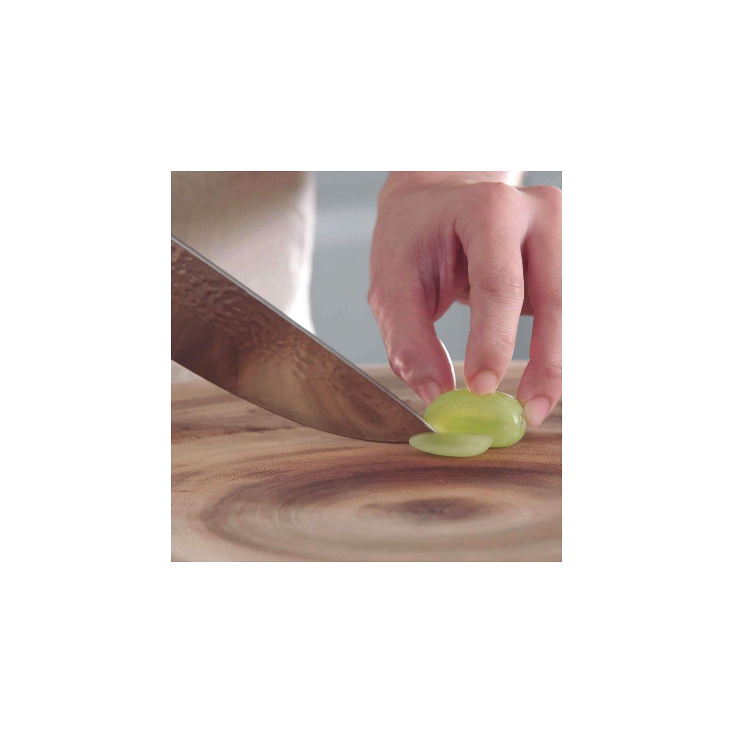 Couteau de chef de 8 po en acier inoxydable martelé résistant au feu avec couteau d’office de 3.5 po en prime