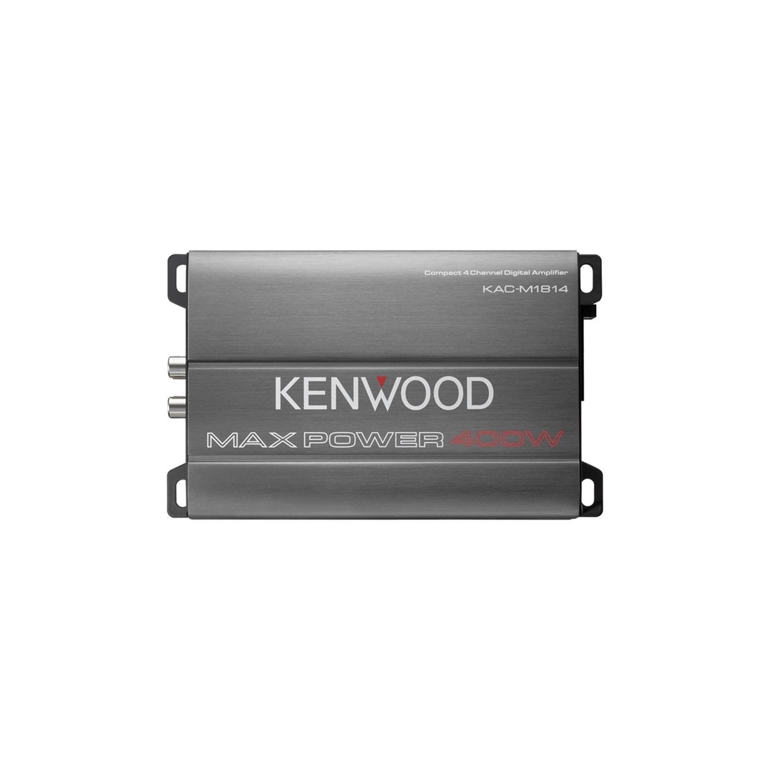 Kenwood KAC-M1814 Amplificateur Numérique Compact à 4 Canaux, Pour Voiture, Gris