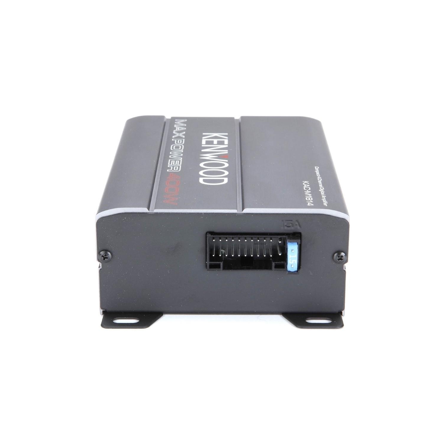 Kenwood KAC-M1814 Amplificateur Numérique Compact à 4 Canaux, Pour Voiture, Gris