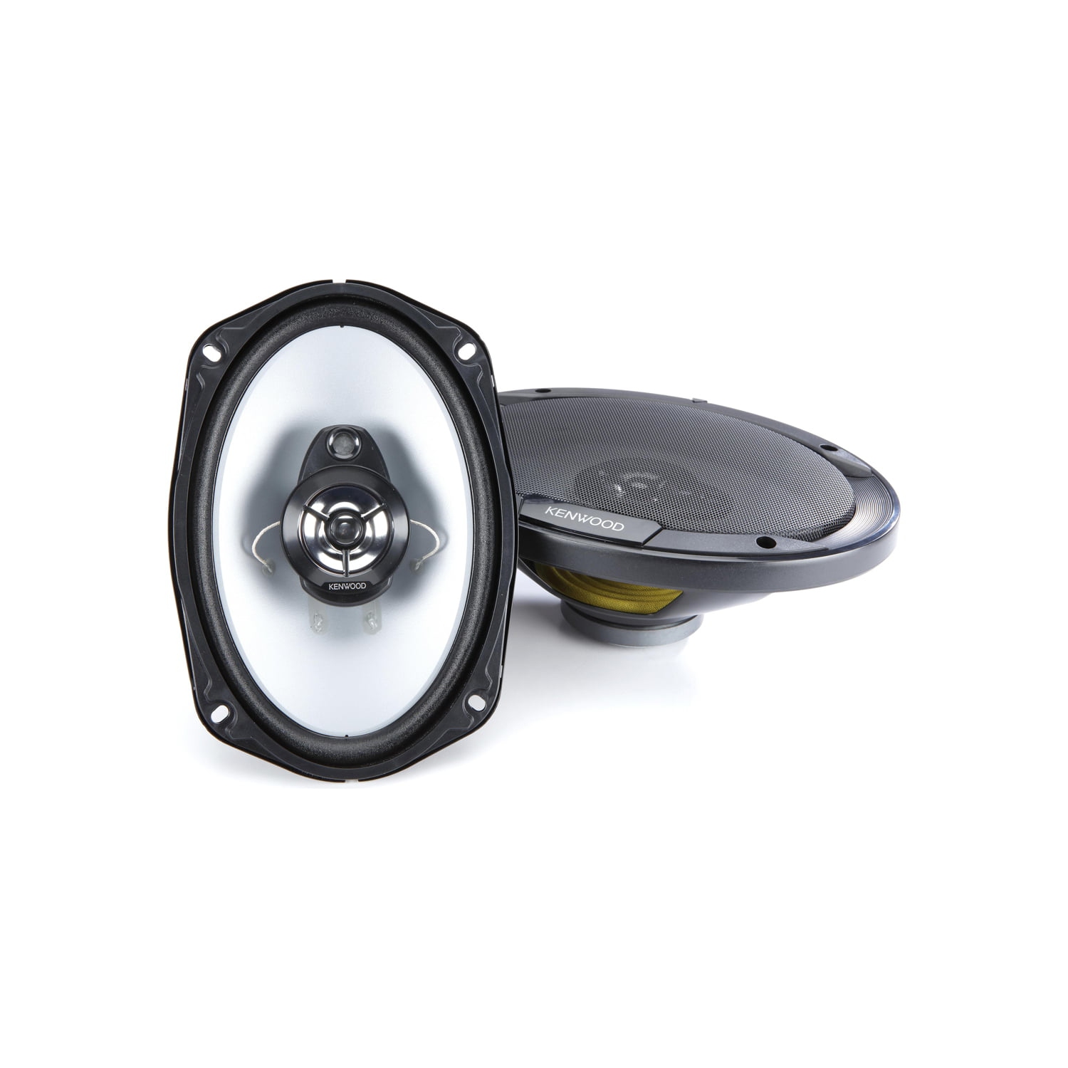 Kenwood KFC-6966S 6 x 9" 2-Way Coaxial Oval Speakers 400W, For Car, Black