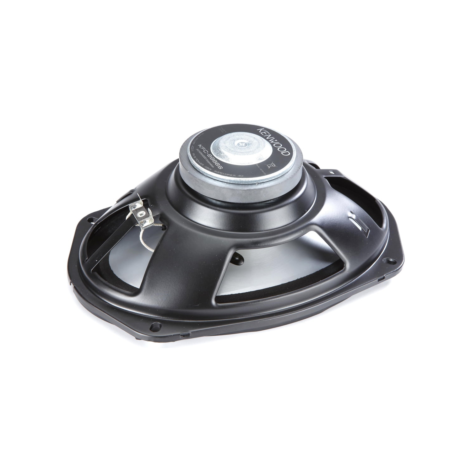 Kenwood KFC-6966S 6 x 9" 2-Way Coaxial Oval Speakers 400W, For Car, Black