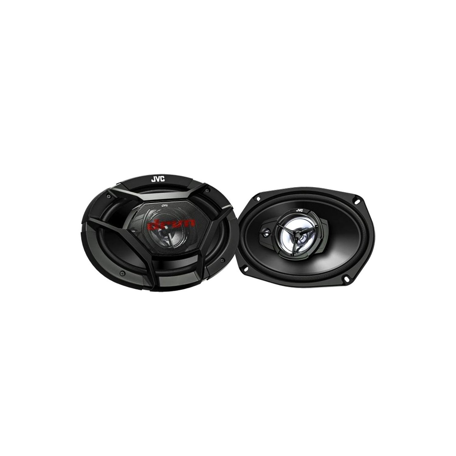 JVC CS-DR6931 6 x 9" 3-Way Coaxial Stereo Speakers 500W, For Car, Black