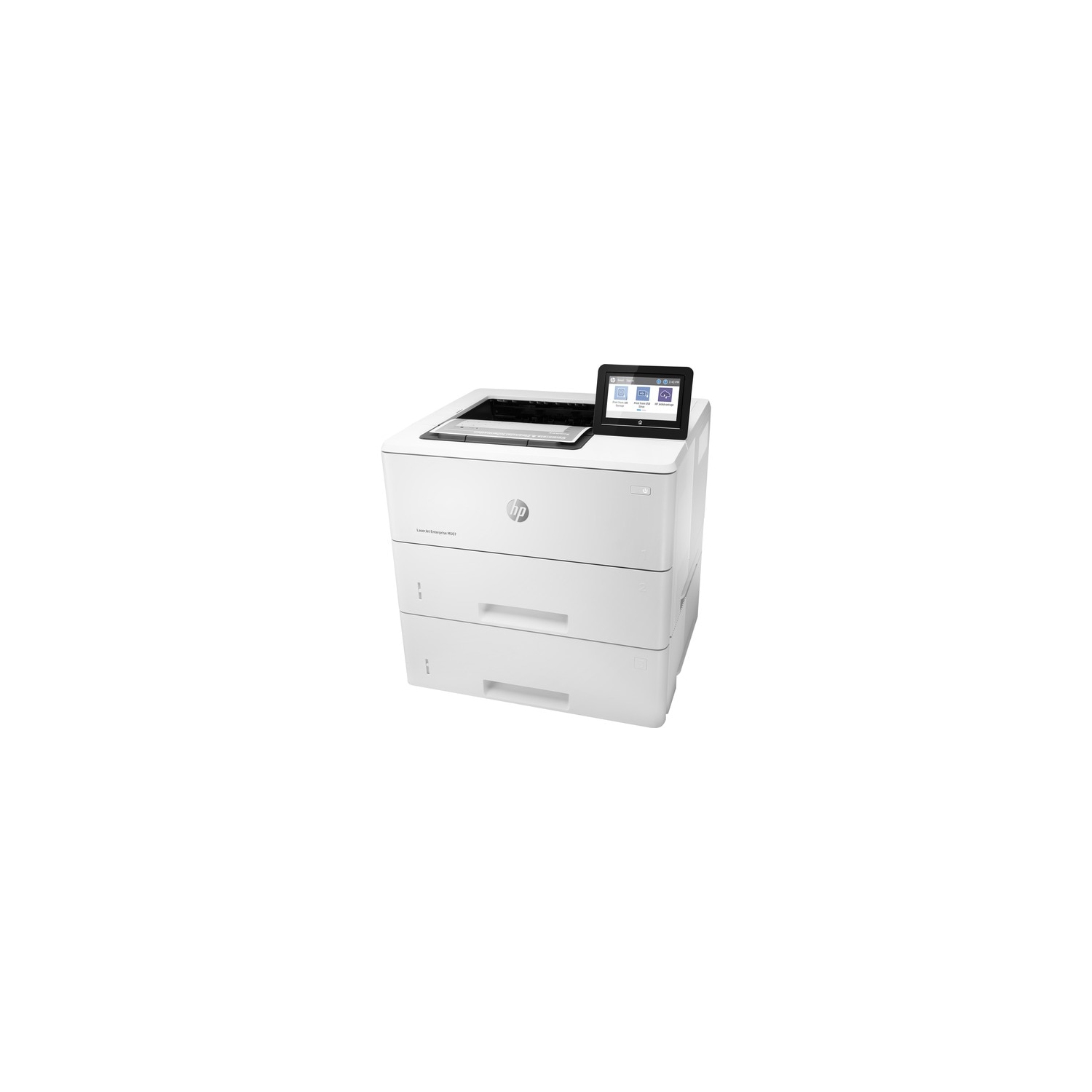HP LaserJet M507x Monochrome Desktop Laser Printer - White -