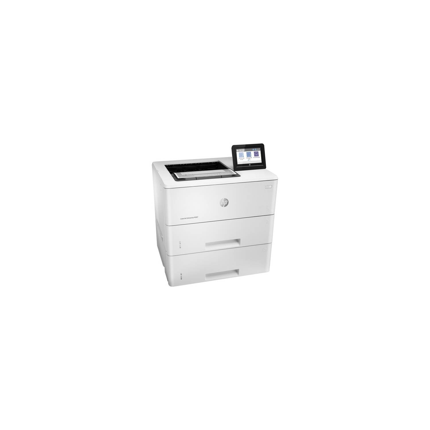HP LaserJet M507x Monochrome Desktop Laser Printer - White -