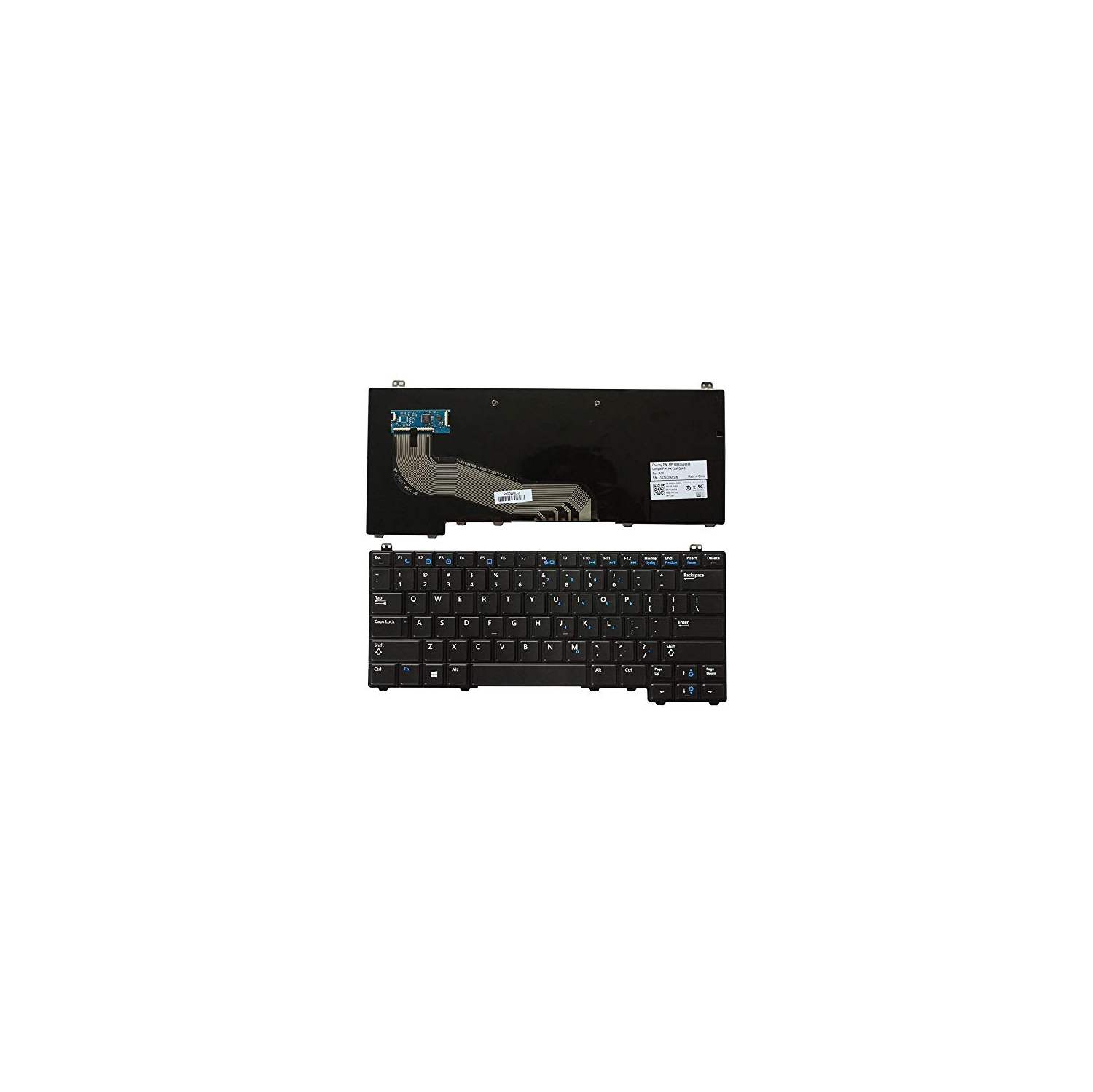 LaptopKing Replacement Keyboard for Dell Latitude E5440 Series Laptop Black US Layout 0Y4H14 Y4H14 No Pointer No Backlight