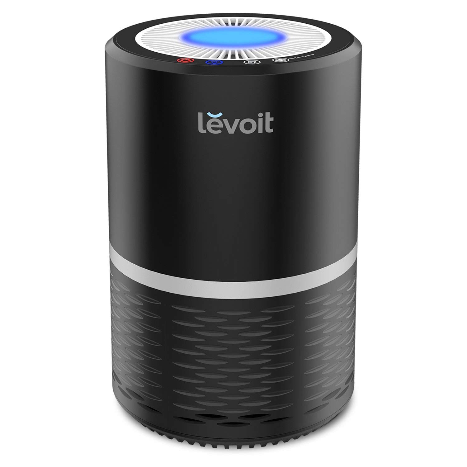 LEVOIT Air Purifier for Home Smokers Allergies and Pets Hair, True HEPA Filter, Quiet in Bedroom,LV-H132, Black
