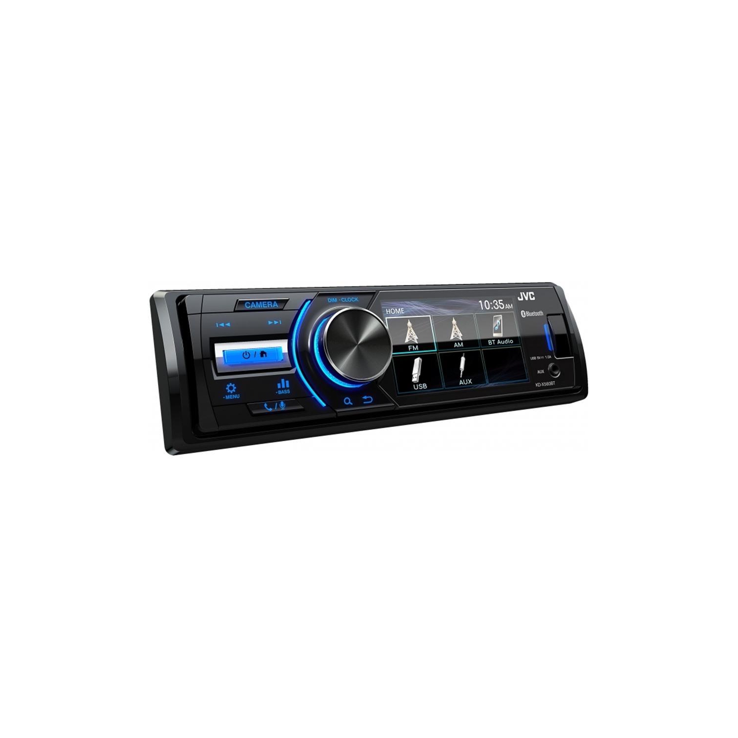 JVC KD-X560BT Radio/Récepteur Multimédia Numérique avec Bluetooth pour Voiture, Noir