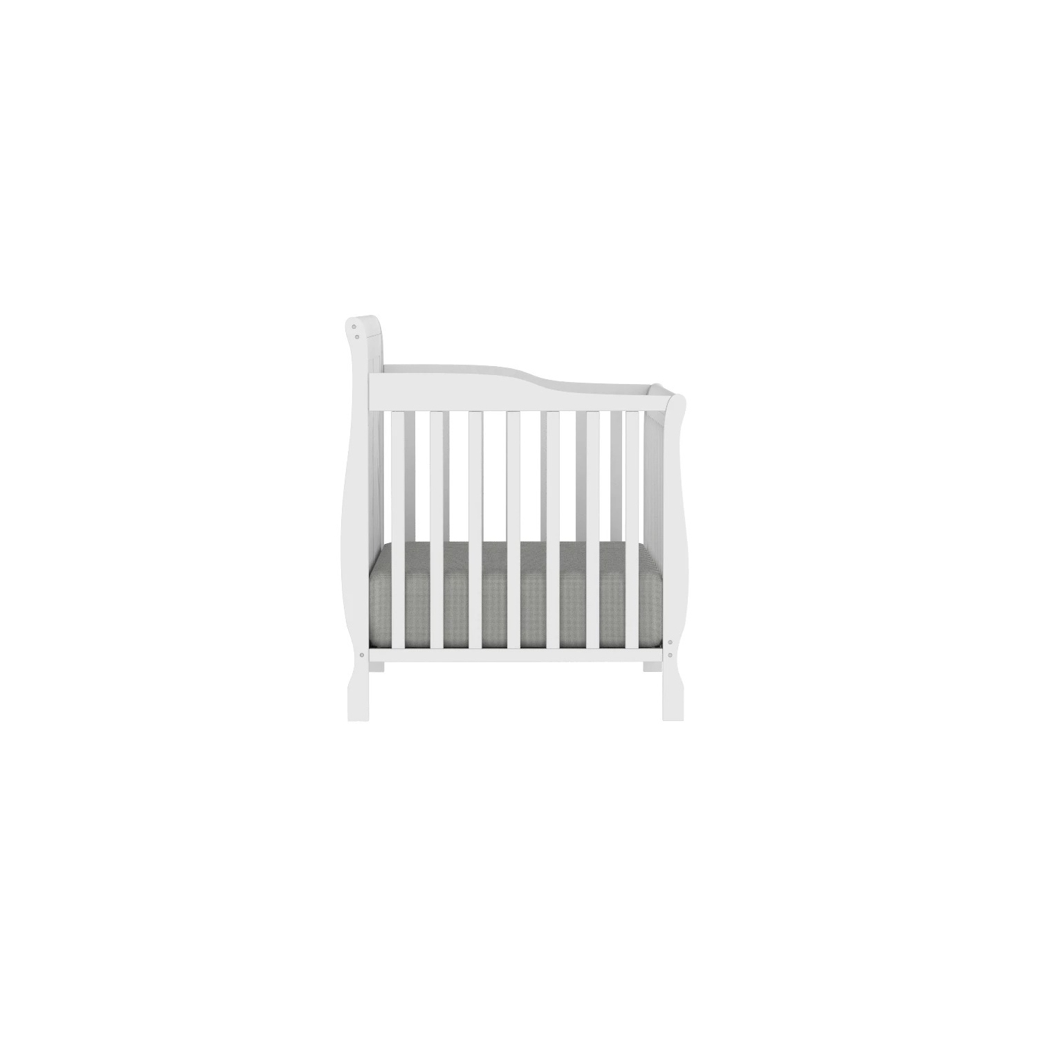 Lauren Solid wood 4 in 1 Convertible crib - White