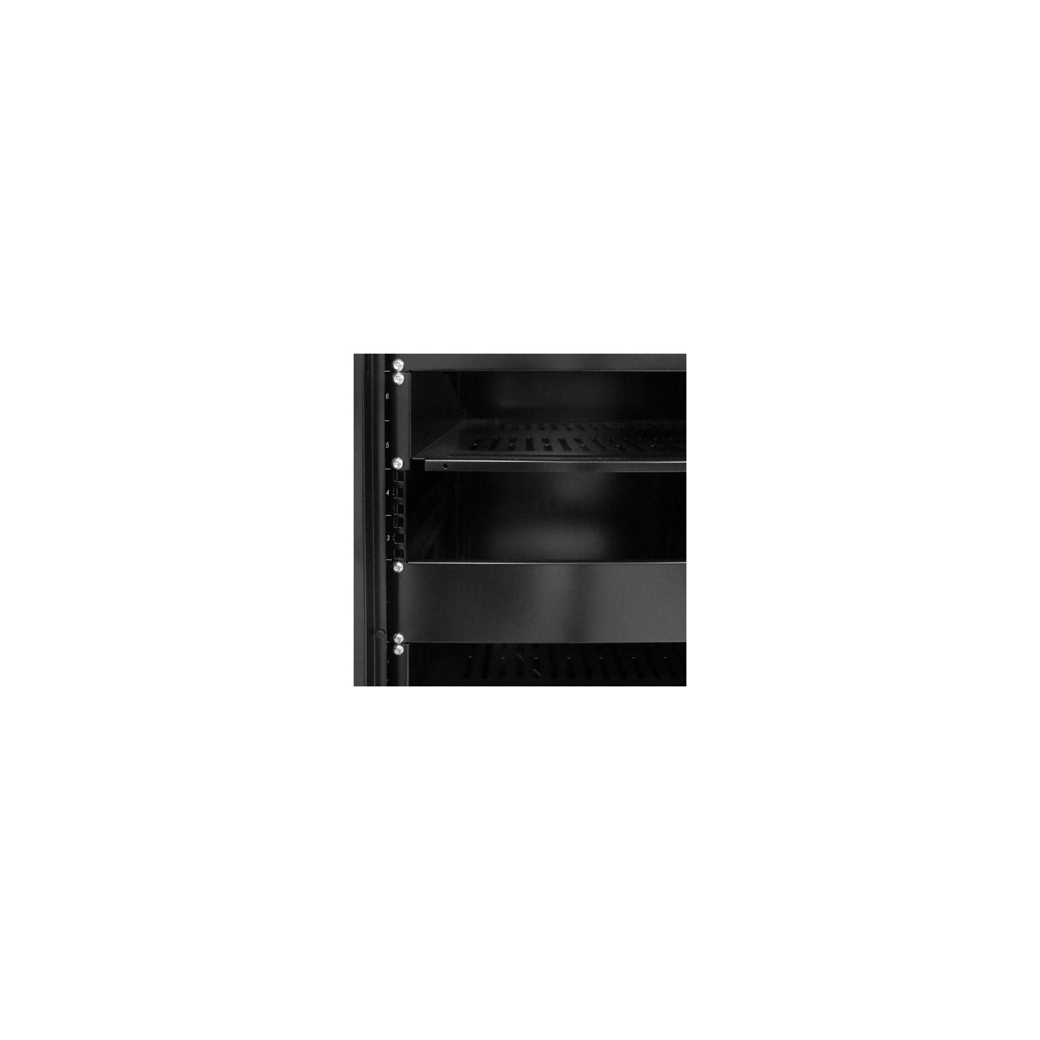 SyncSystem SSYS-RACK-27 Cabinet de Serveur / Rack AV 27U Avec Porte en Verre, Noir