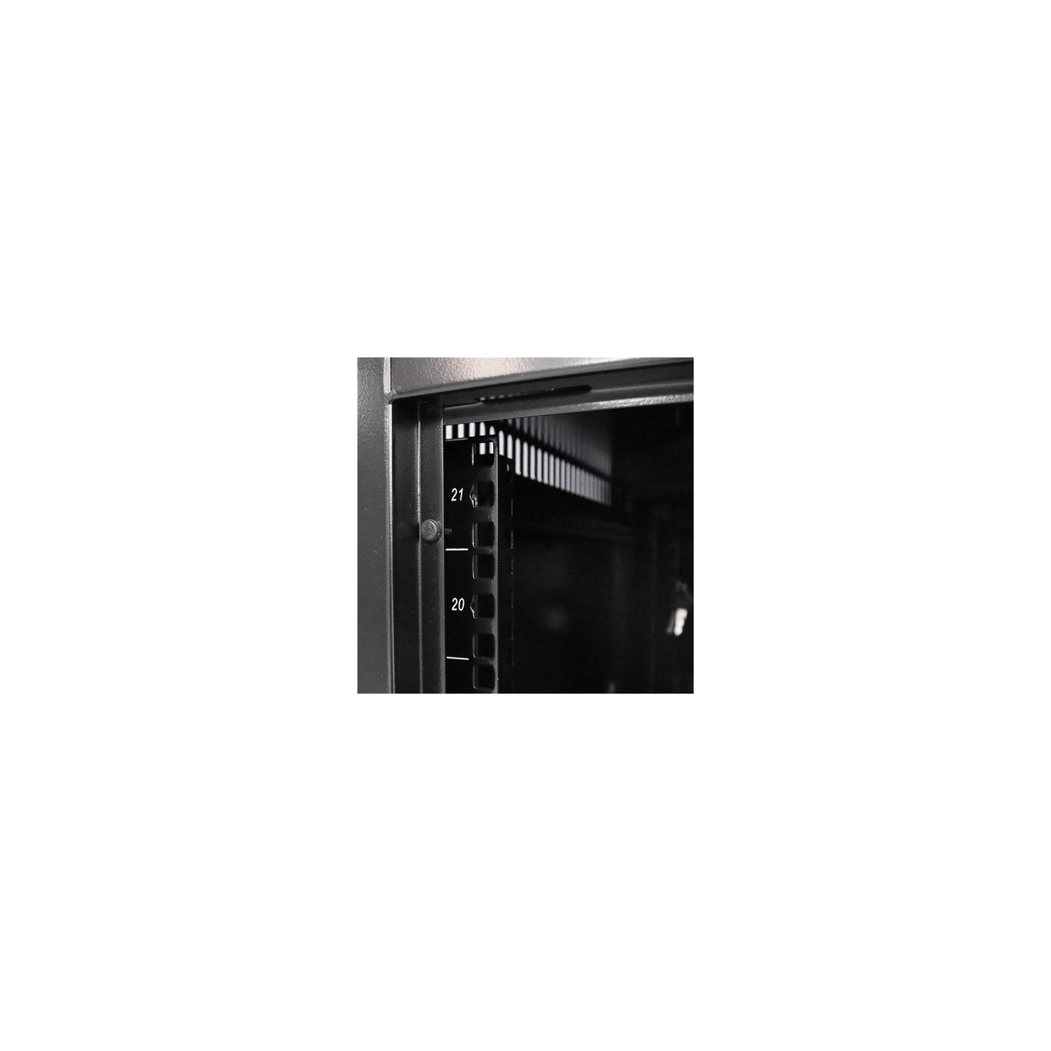 SyncSystem SSYS-RACK-27 Cabinet de Serveur / Rack AV 27U Avec Porte en Verre, Noir