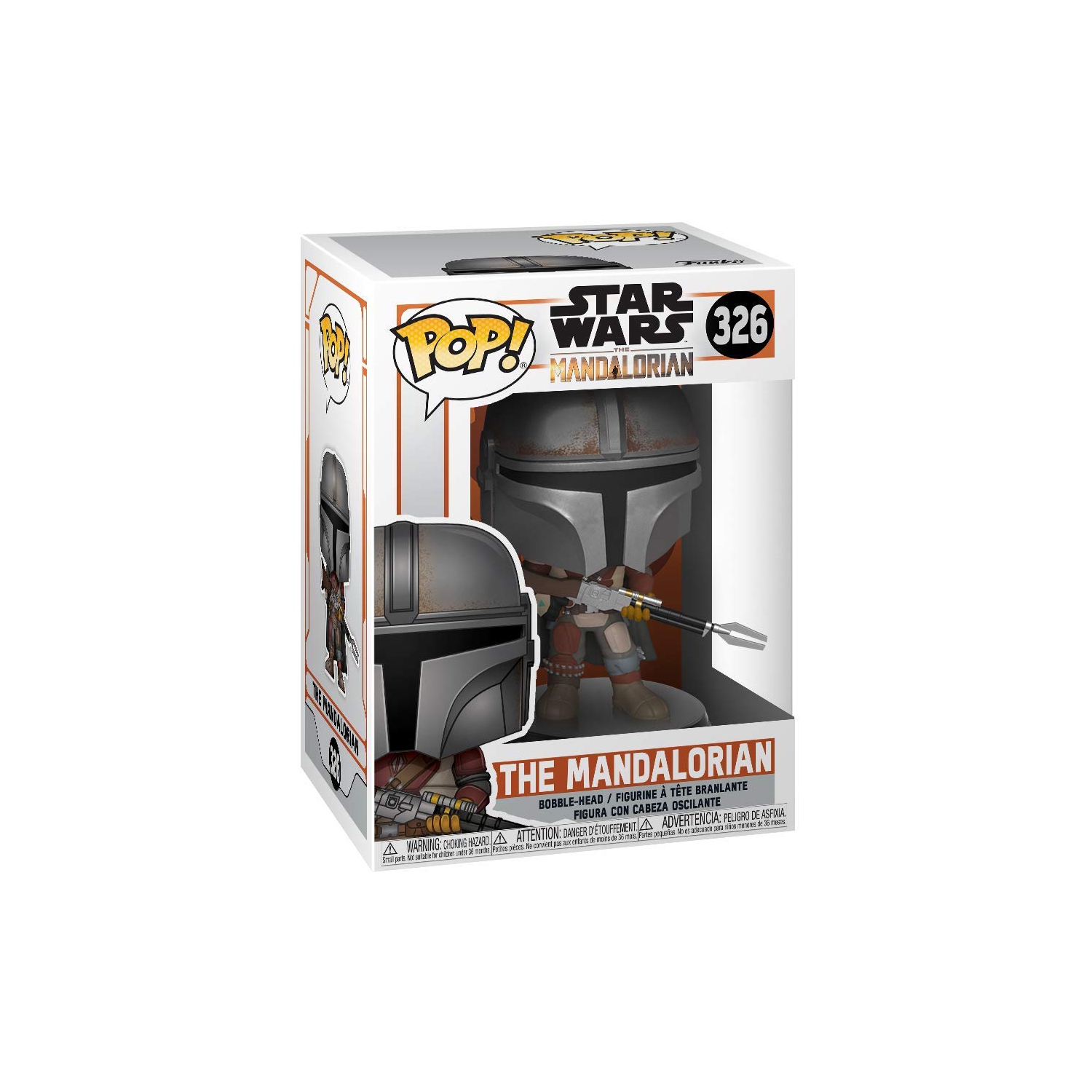 Pop Star Wars de 3.75 po figurine d’action Star Wars le Mandalorien - le Mandalorien #326