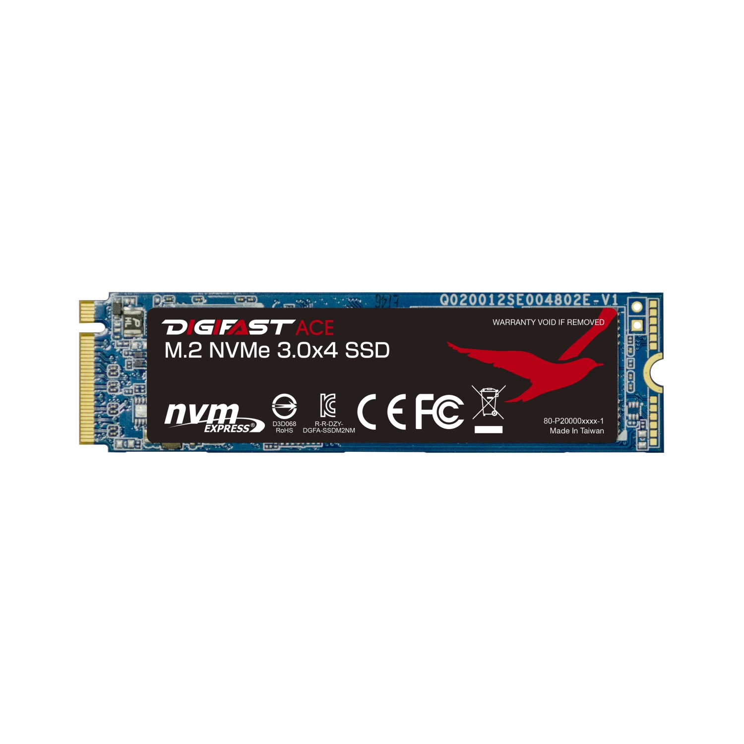 Digifast Ace 1 TB M.2 NVMe SSD 2280 Solid State Drive with Silver Docking Base