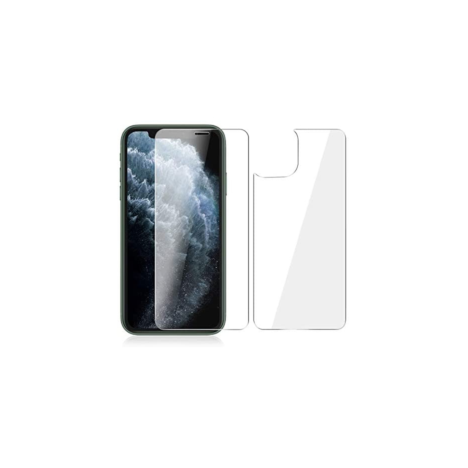 【CSmart】 Protecteur d'écran en verre trempé avant et arrière pour iPhone 11 Pro, compatible avec les coques et sans bulles