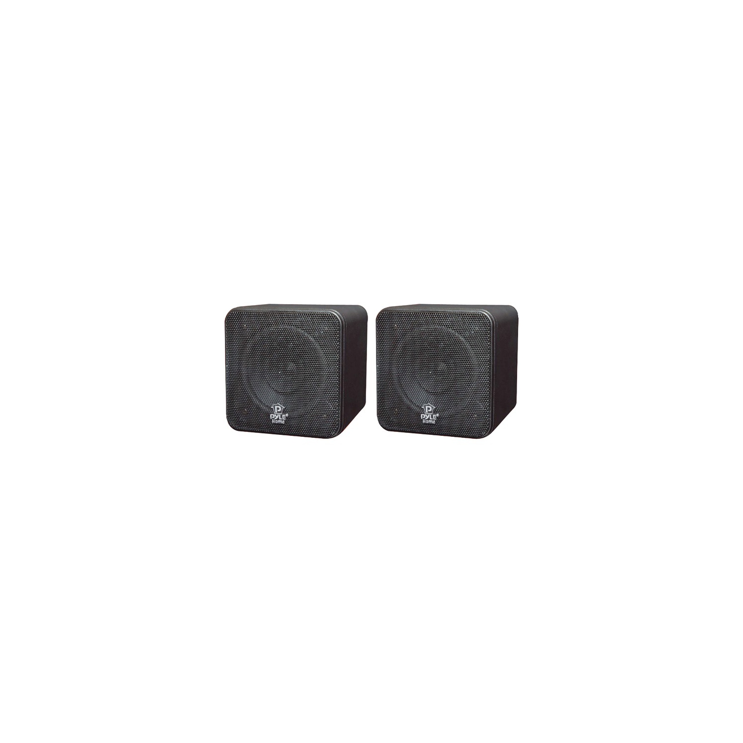 Pyle Home PCB4BK 4" 200-Watt Mini-Cube Bookshelf Speakers (Black)