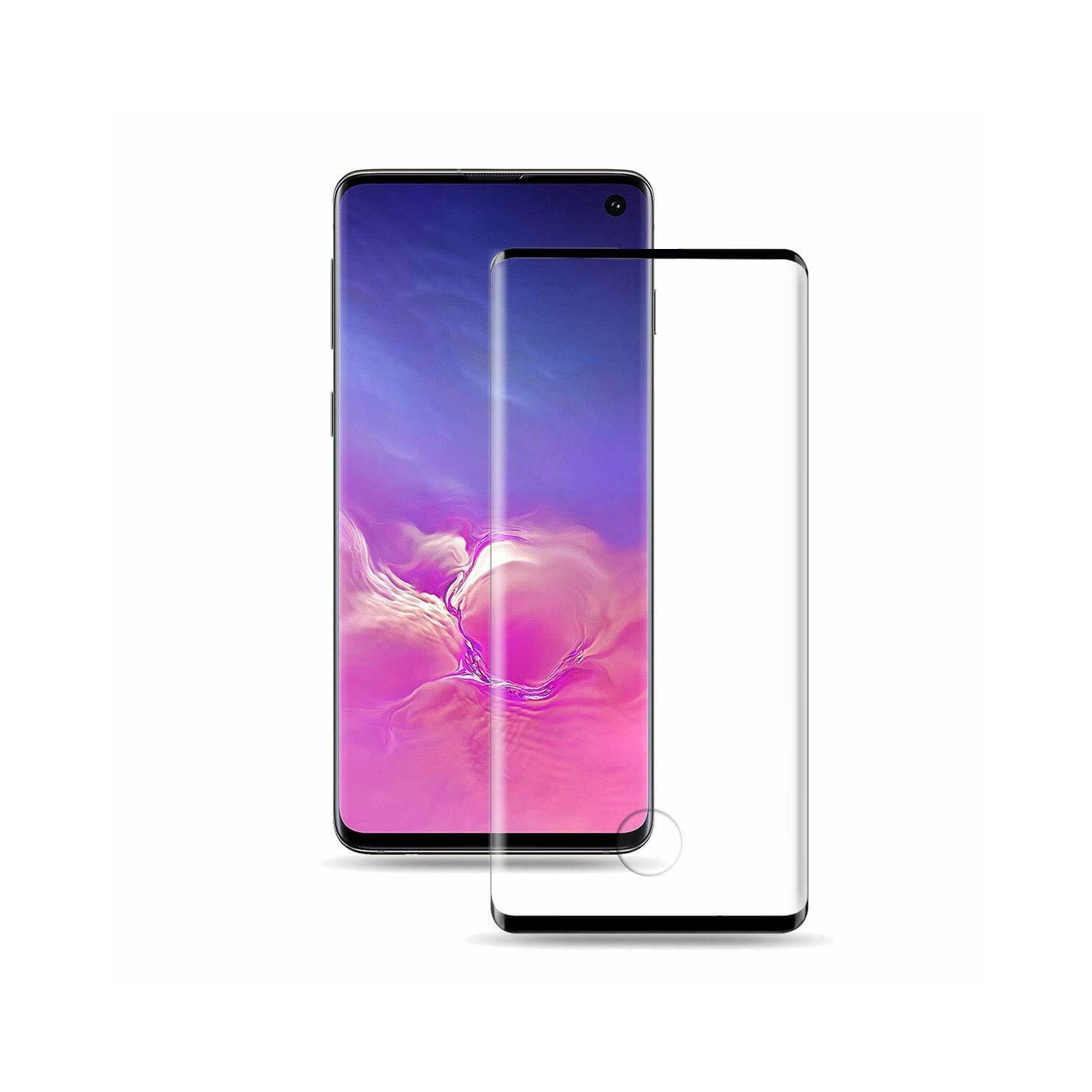 【CSmart】 Case Friendly 3D Curved Full Coverage Tempered Glass Screen Protector for Samsung Galaxy Note 10 Plus, Black