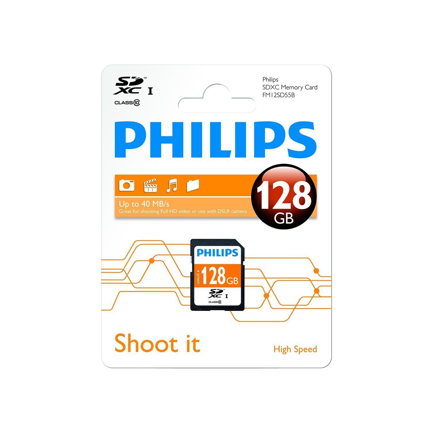 PHILIPS SDXC card 128gb class-10