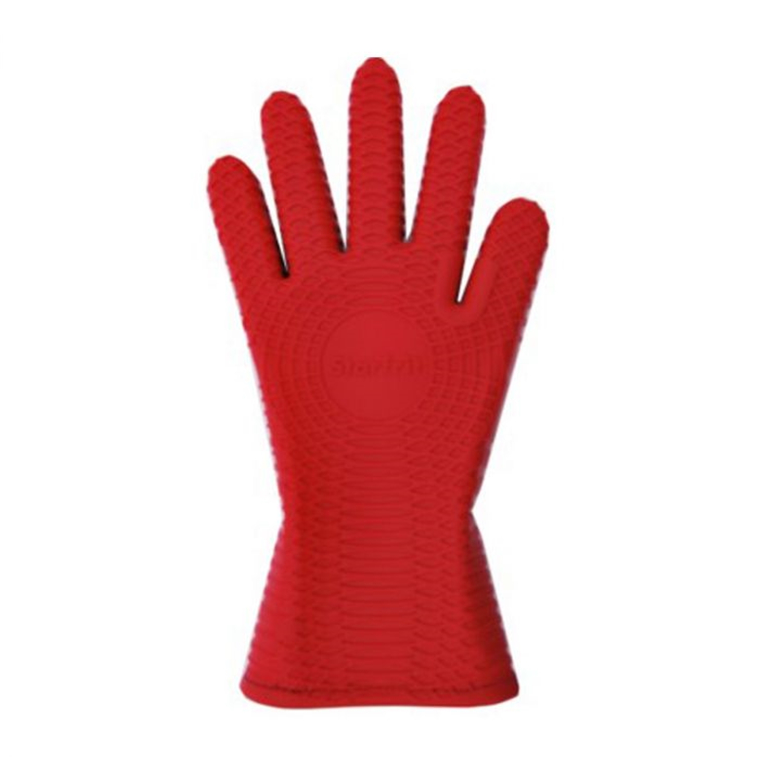 Starfrit - Gant en Silicone pour le Four, Surface Texturée pour une Prise Antidérapante, Rouge