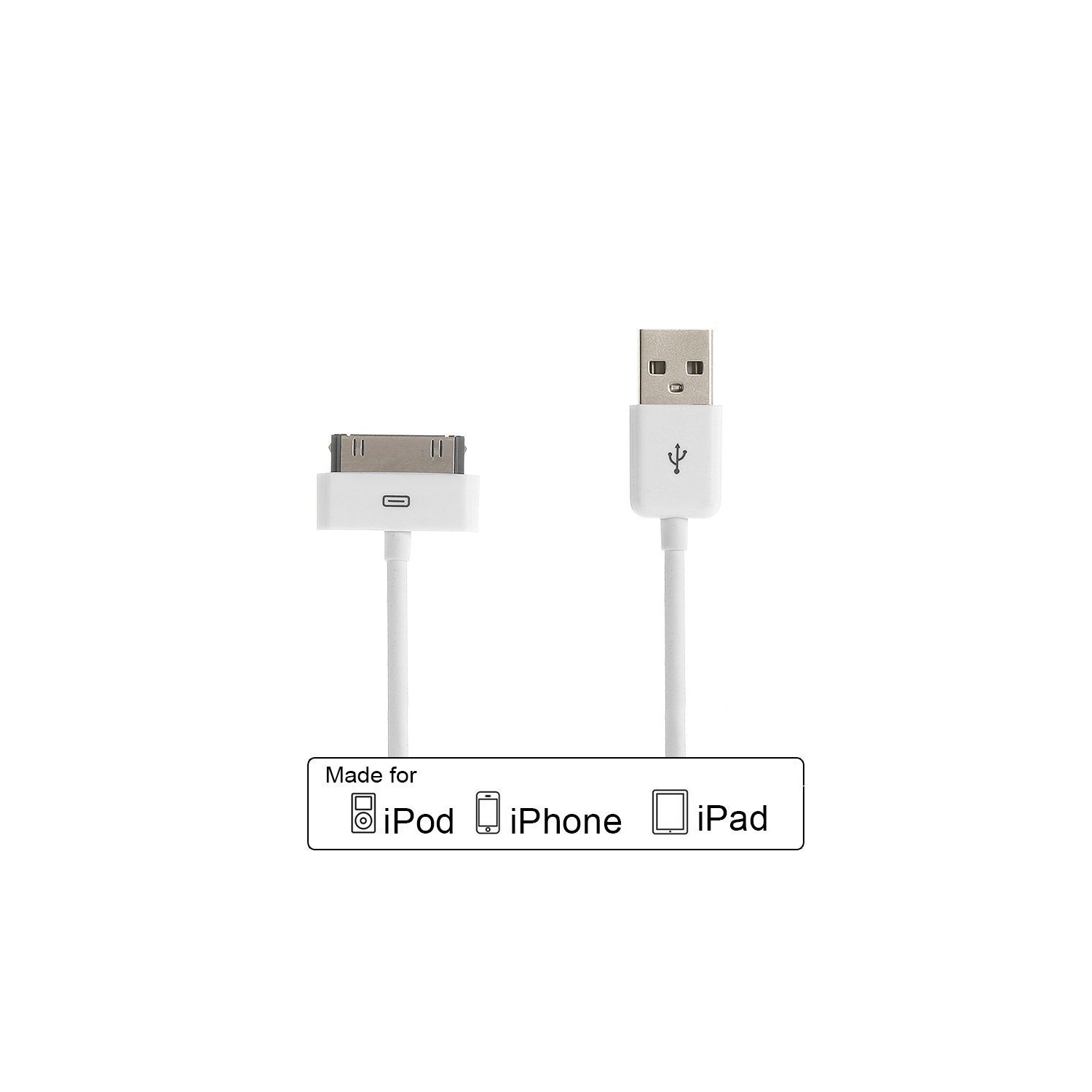 [CSmart] Certified 30 Pin USB Sync and Charge Data Cable for iPhone 3G 3GS 4 4S