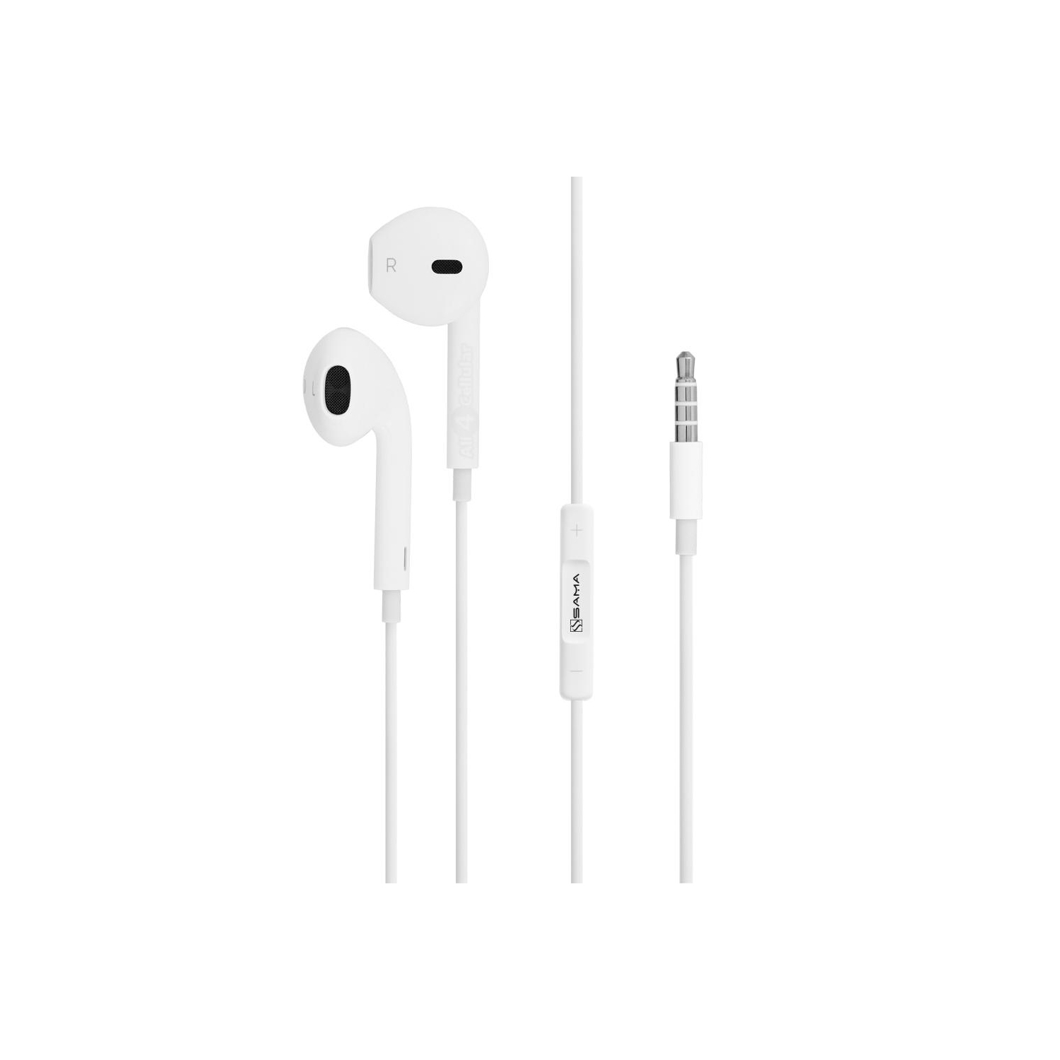 SAMA SA-312 Earphone With Mic 3.5mm plug Compatible with Apple iPhone 6s 6 5s 5 4s 4, and all other android Devices