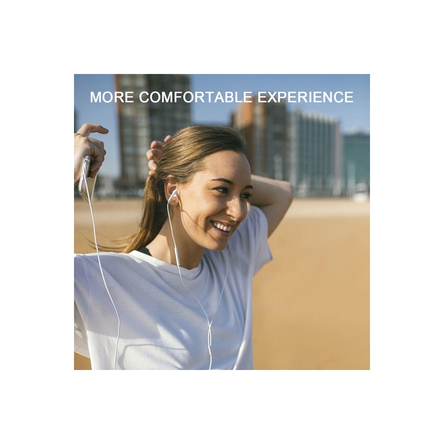 SAMA SA-312 Earphone With Mic 3.5mm plug Compatible with Apple iPhone 6s 6 5s 5 4s 4, and all other android Devices