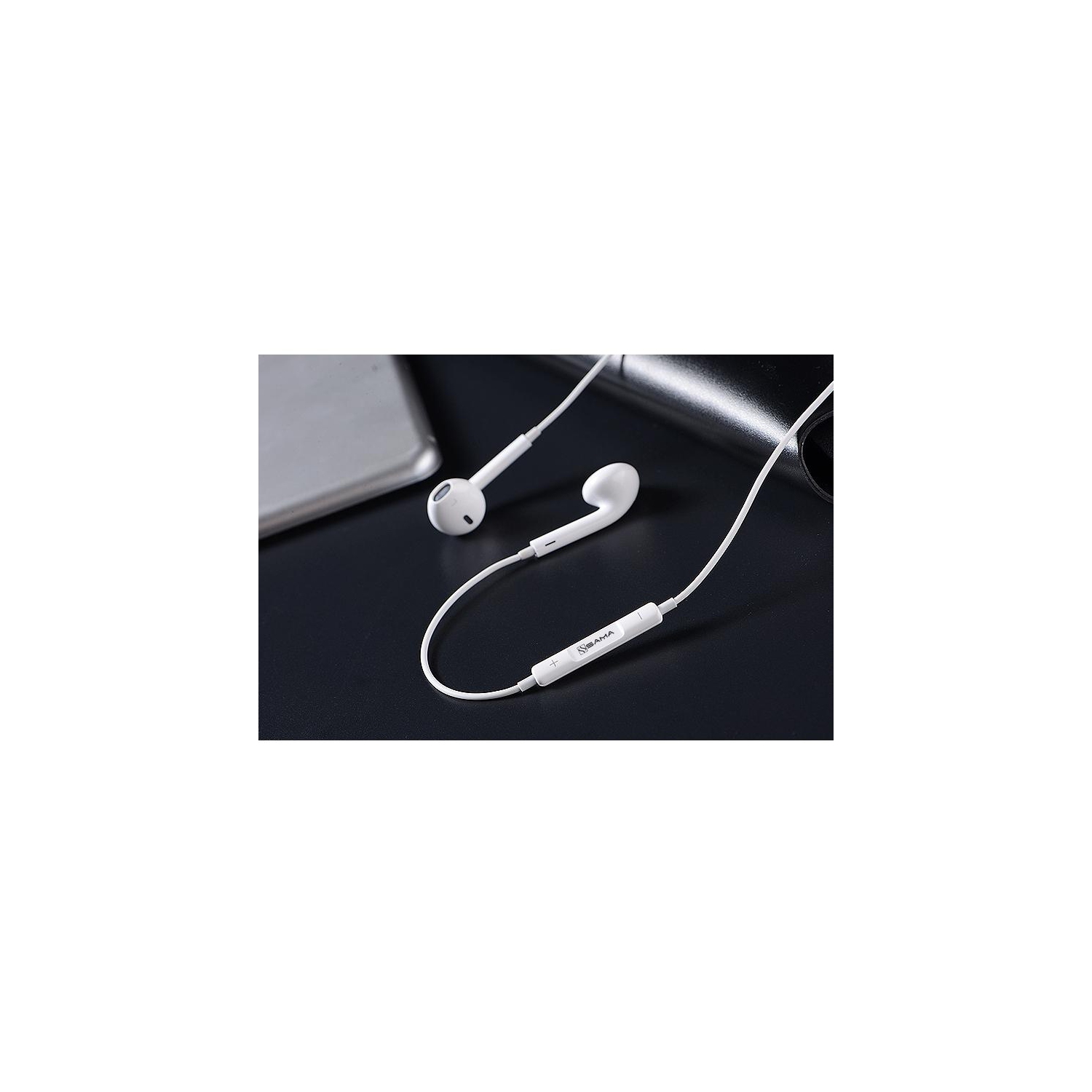 SAMA SA-312 Earphone With Mic 3.5mm plug Compatible with Apple iPhone 6s 6 5s 5 4s 4, and all other android Devices