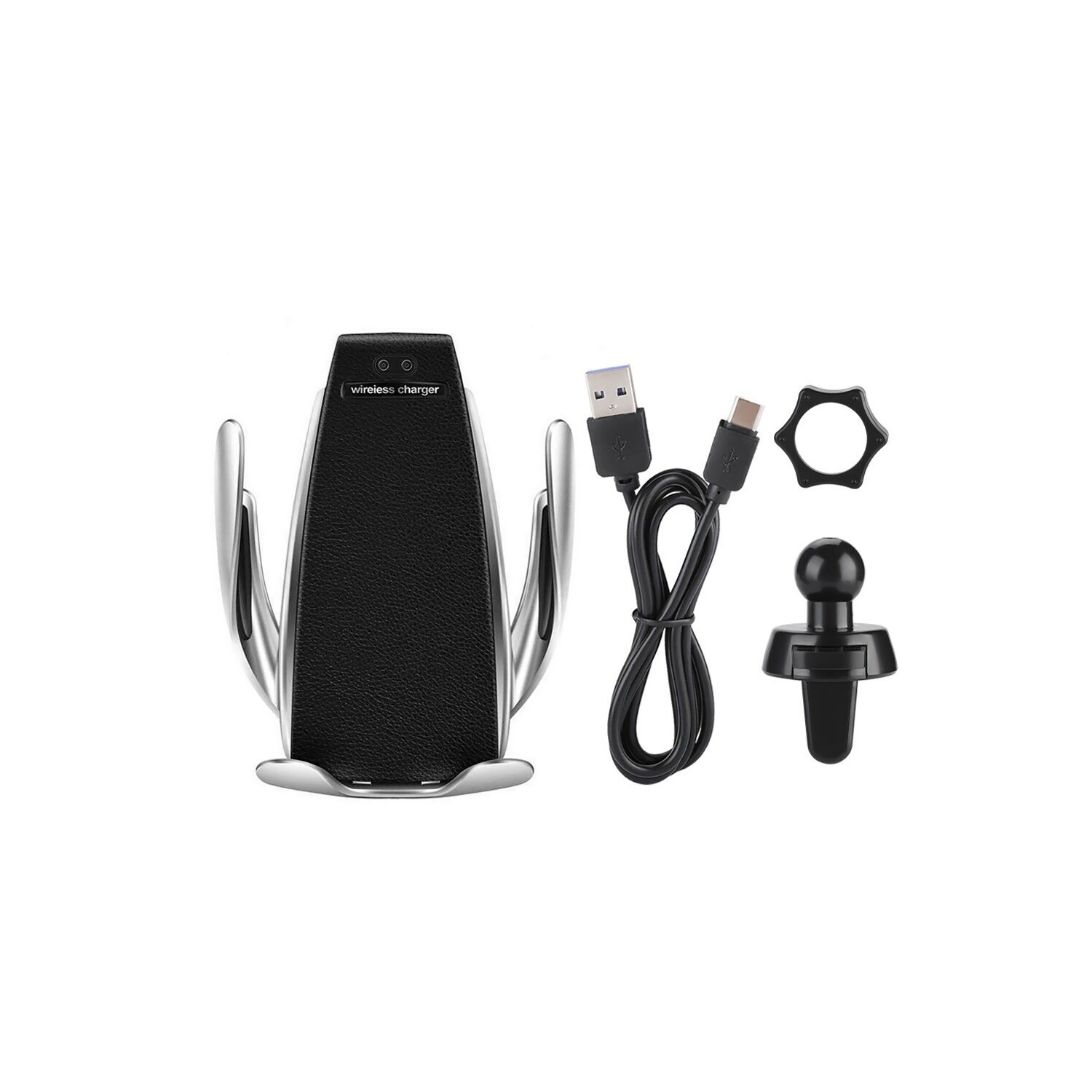 axGear Smart Sensor Auto Open / Lock Phone Holder Qi Wireless Charger Car Holder