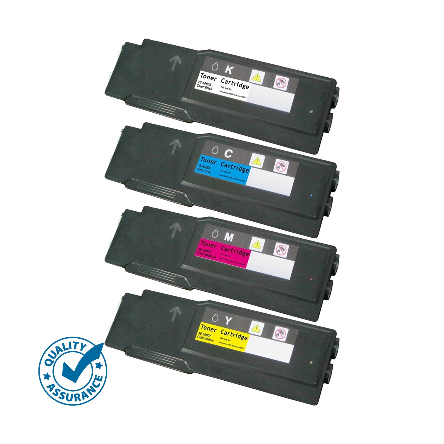 Printer Pro ™ 4 COLORS PACK - Xerox Phaser 6600/Work Centre 6605 Toner Cartridge BK/M/Y/C Toner Cartridge
