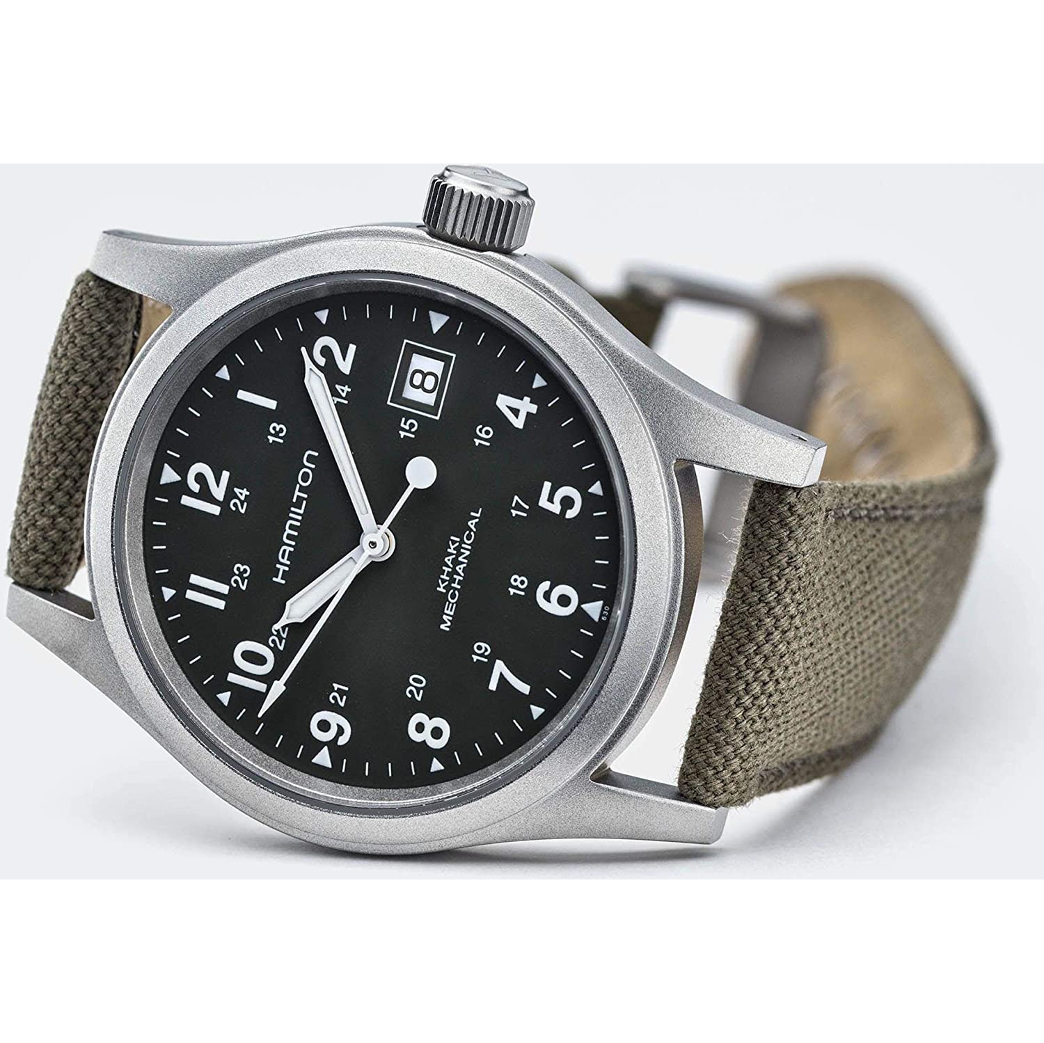 Hamilton Khaki Field Mechanical Green Dial Men's Watch H69439363