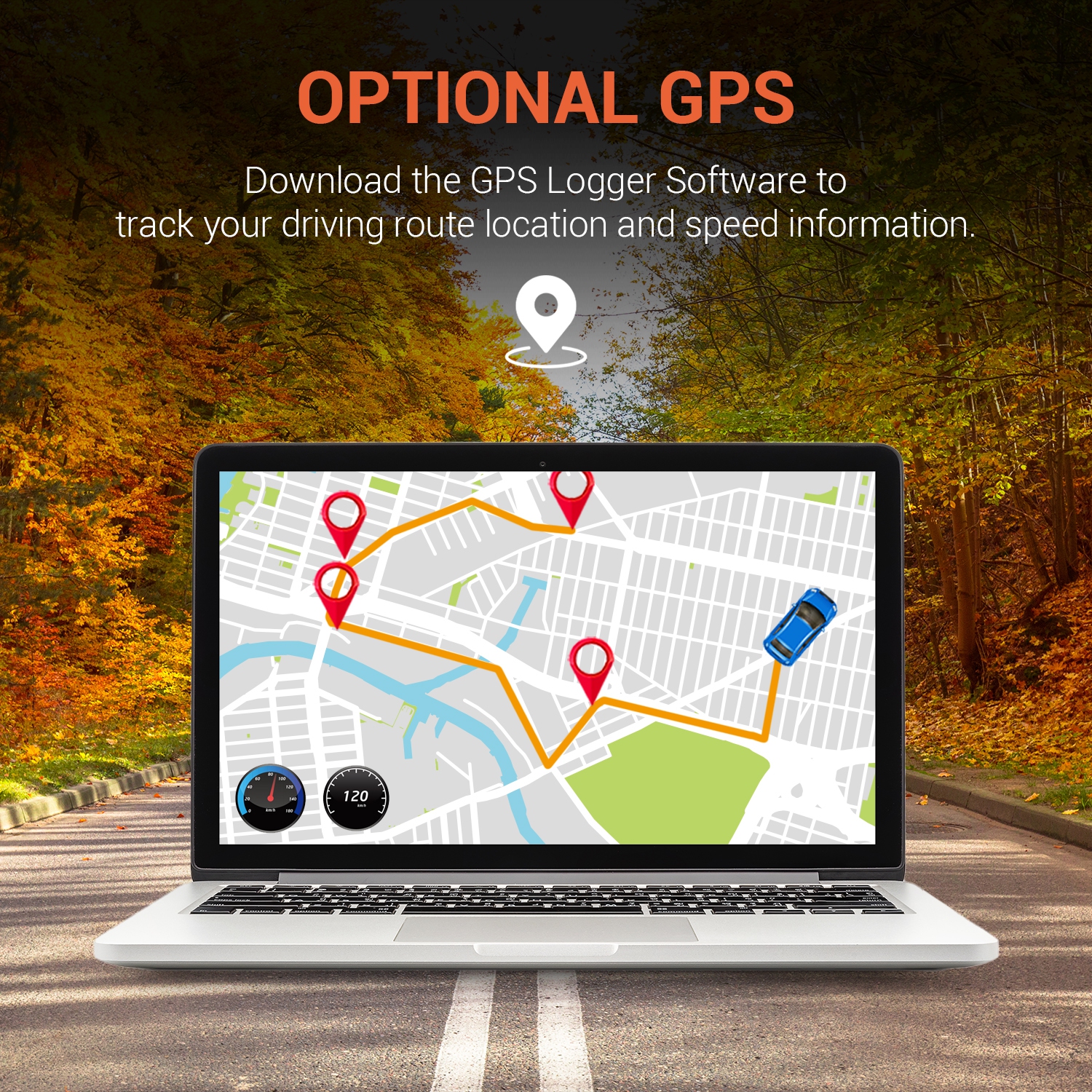 Rexing V1P 4K 2.4" LCD UHD 4K Dual Channel Wi-Fi Dash Cam