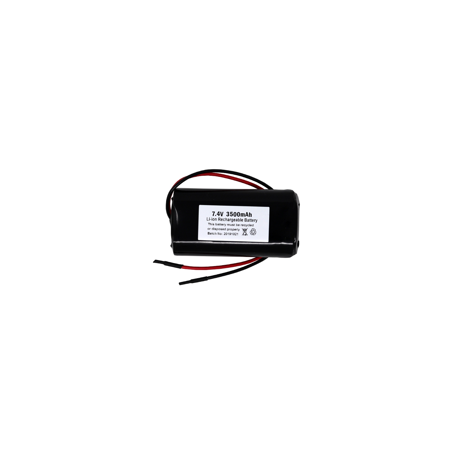7.4 Volt Lithium Ion Battery Pack with Protection IC