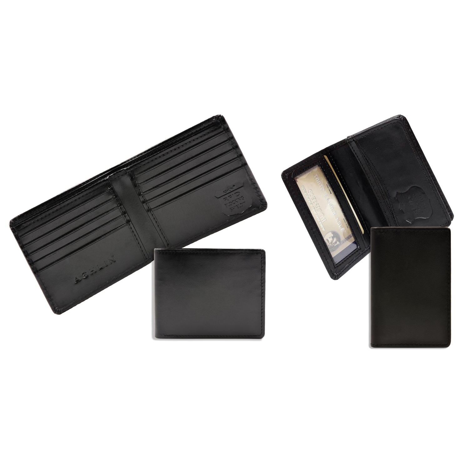 Ashlin® DESIGNER | Men's wallet Card Case Combination Gift Set