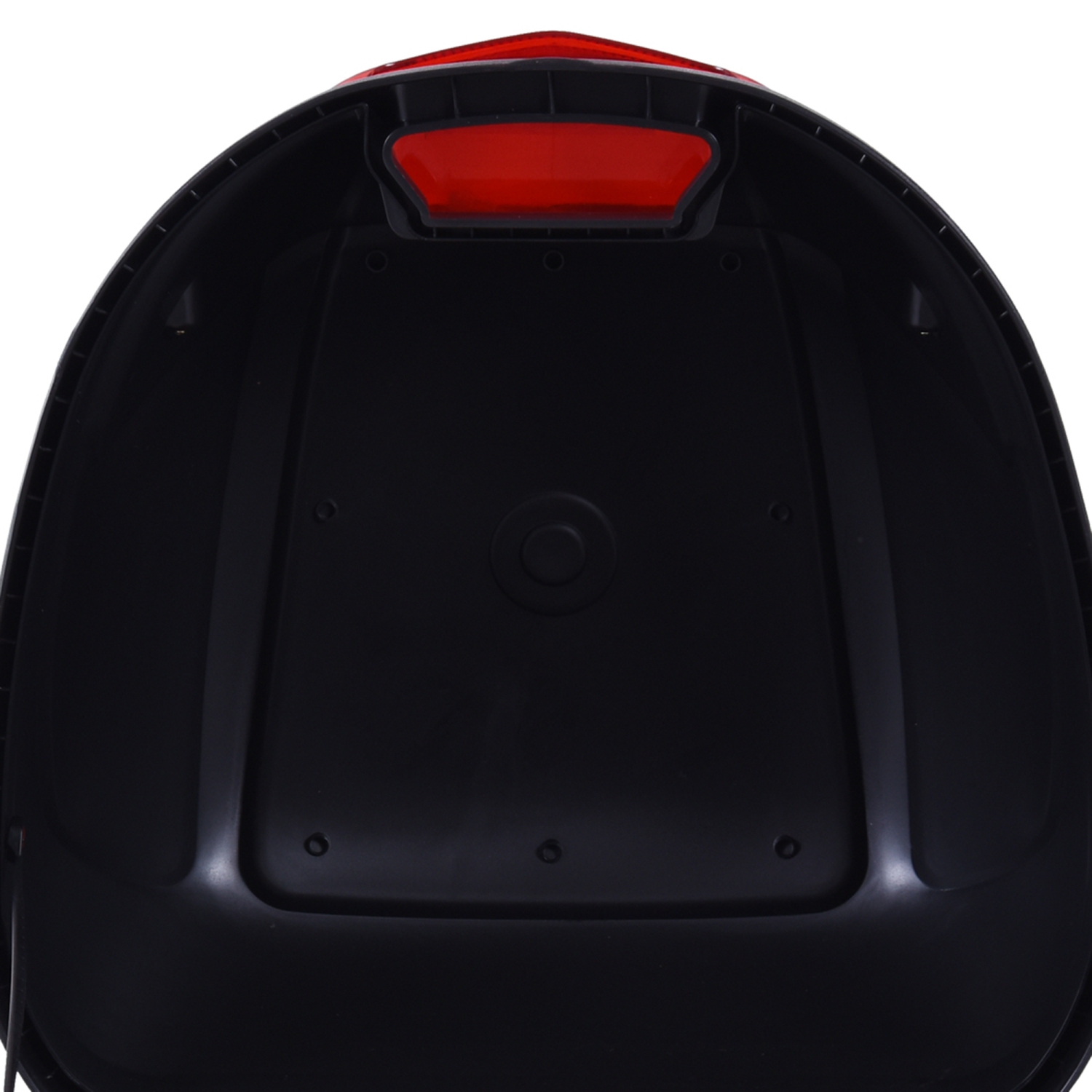 HOMCOM 30L Motorcycle Tail box Top Case Motorbike Trunk Helmet Carrier Luggage Helmet Storage Mount Rack w/ Lock