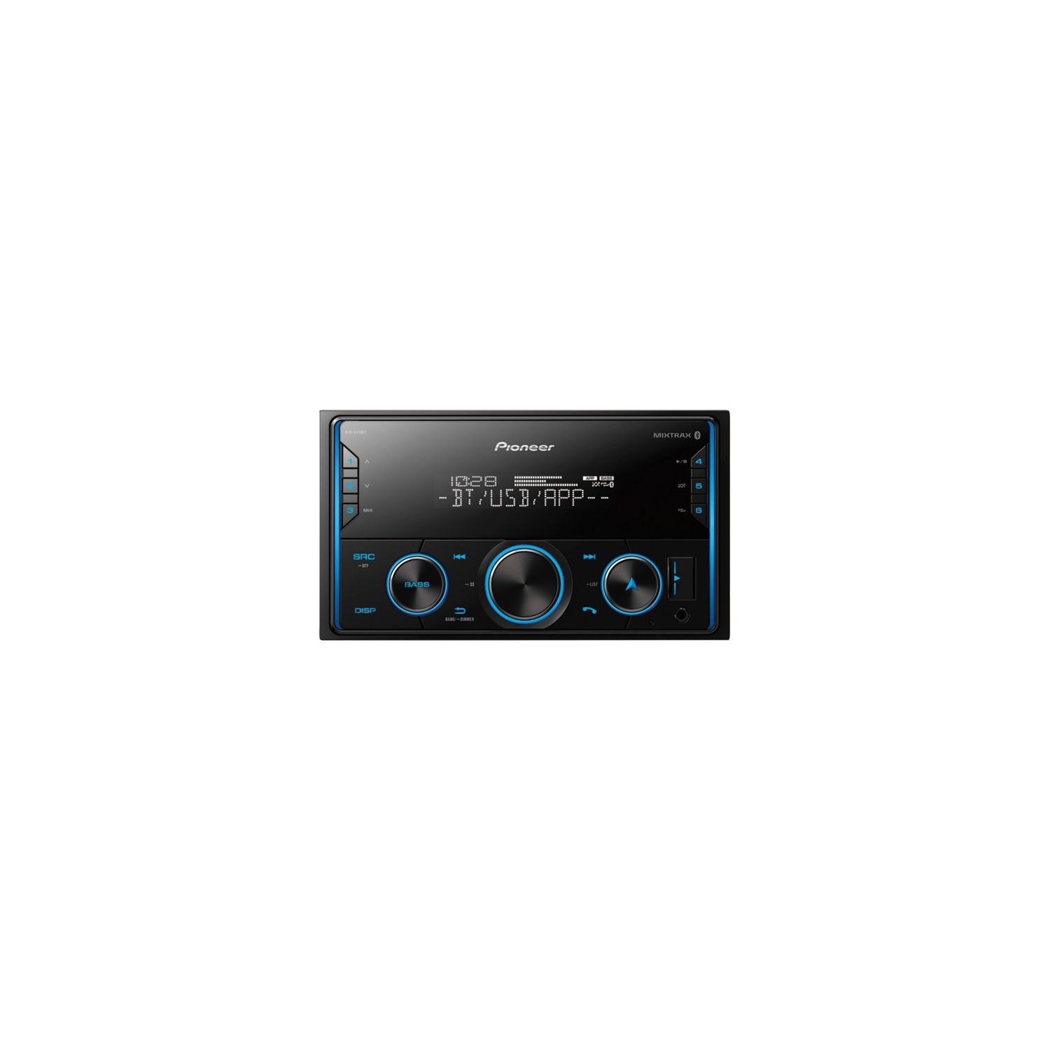 Pioneer MVH-S420BT Double-DIN In-Dash Digital Media Receiver with Bluetooth