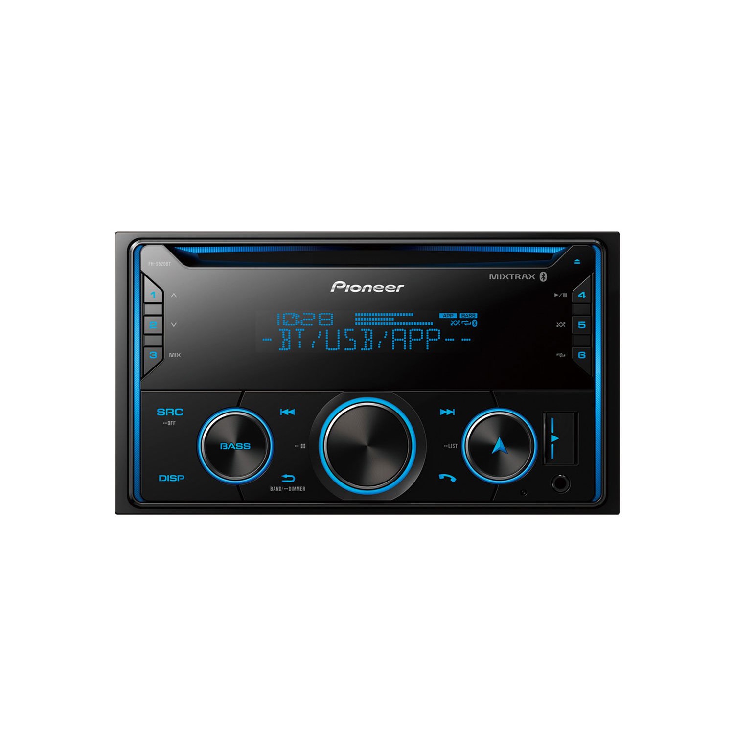 Pioneer FH-S520BT Double-DIN In-Dash CD Receiver with Bluetooth