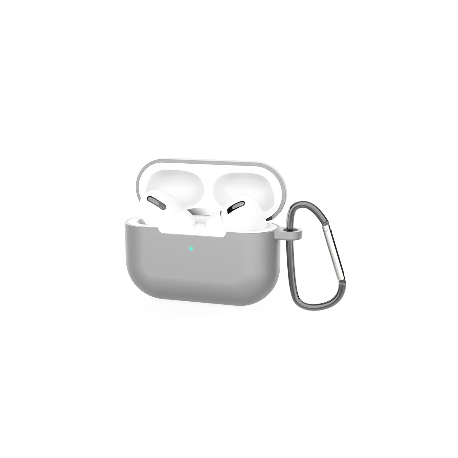 PANDACO Grey Soft Case for AirPods Pro Charging Case