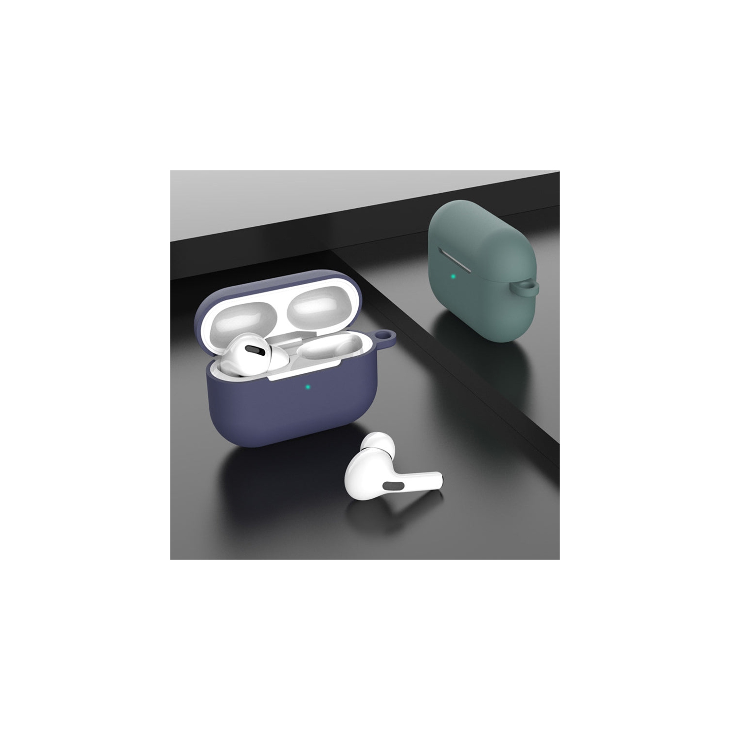 PANDACO Grey Soft Case for AirPods Pro Charging Case