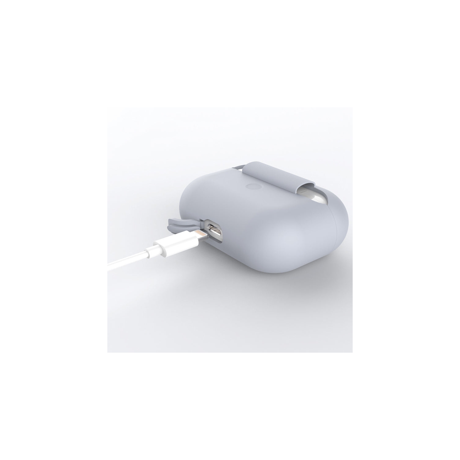 PANDACO Grey Soft Case for AirPods Pro Charging Case