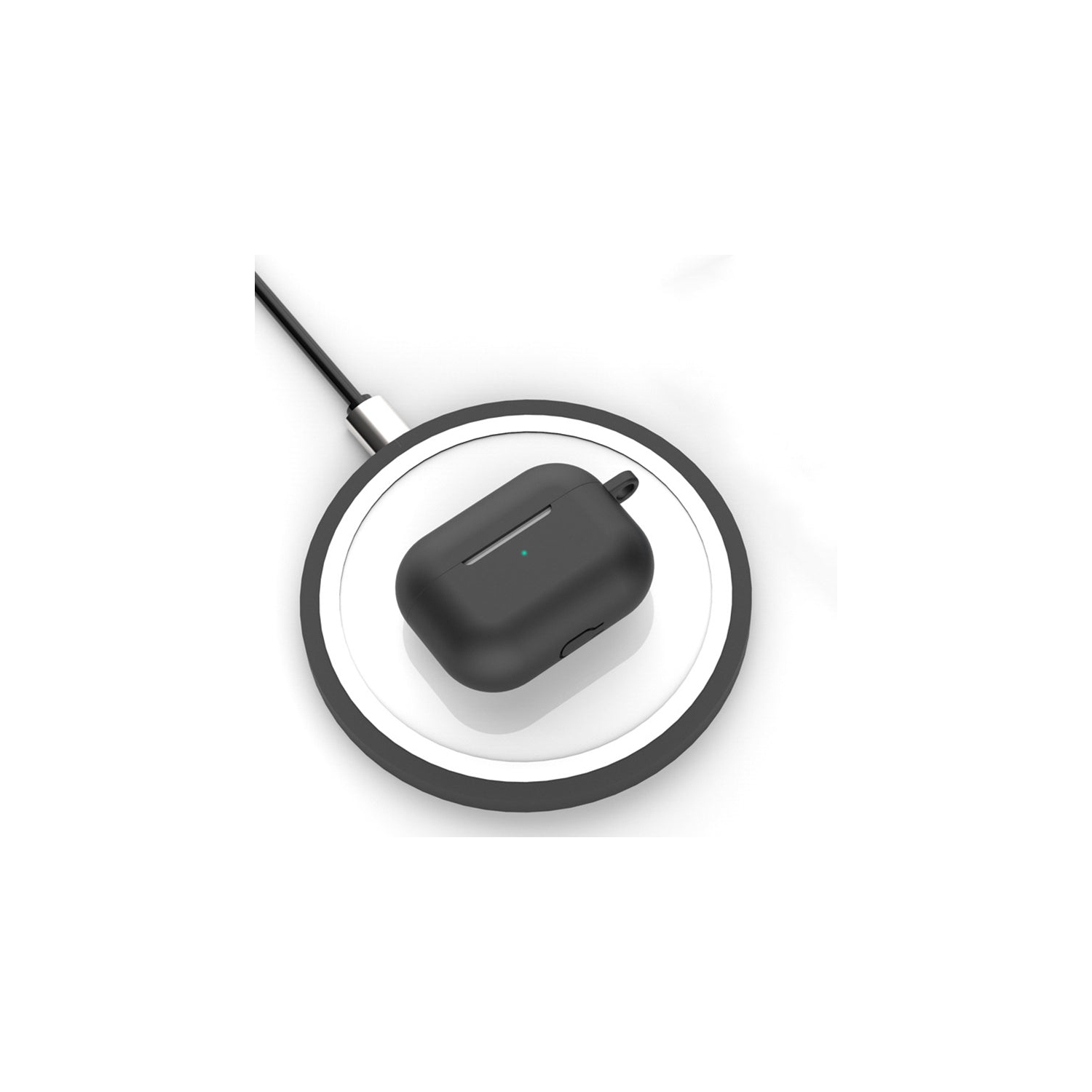 PANDACO Grey Soft Case for AirPods Pro Charging Case