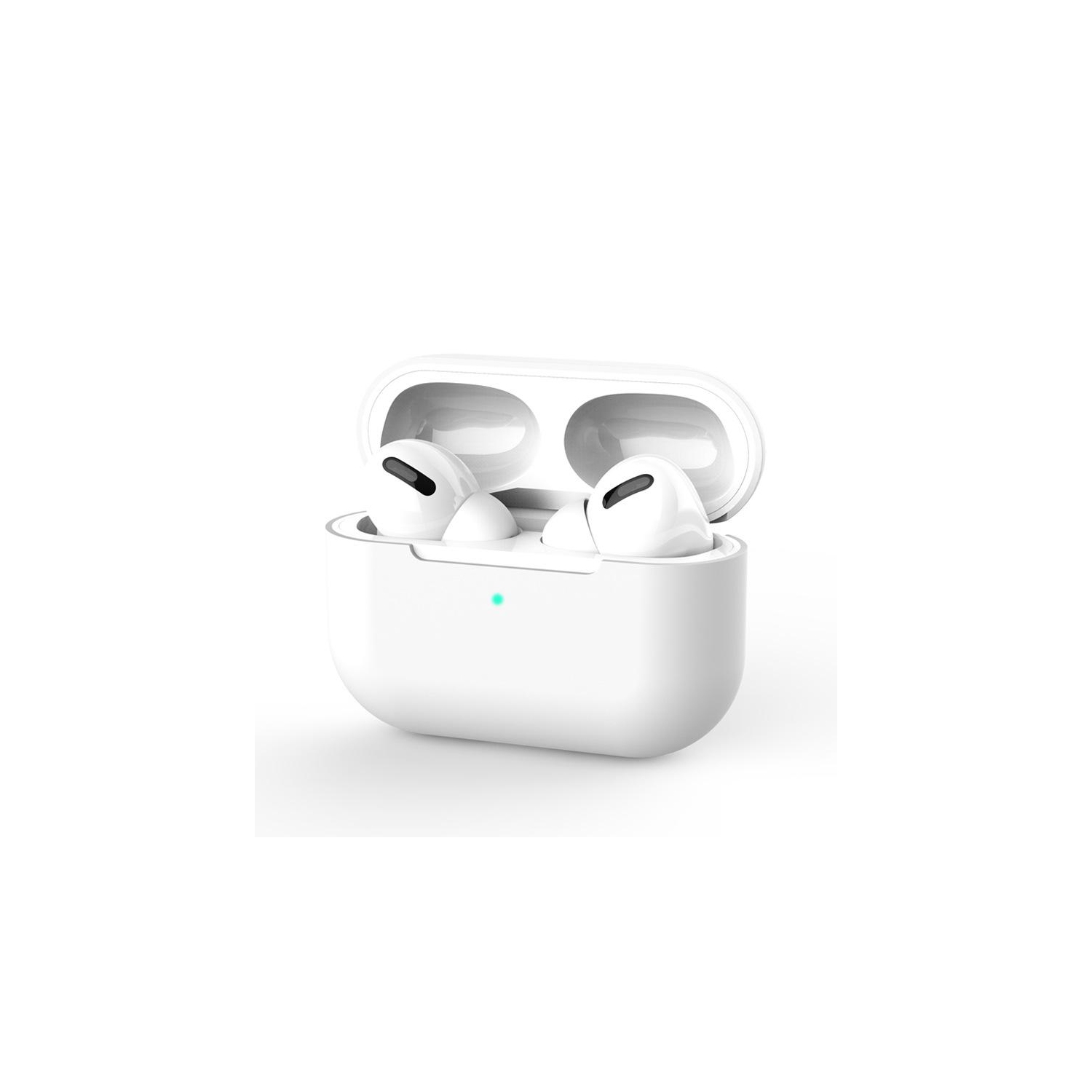 PANDACO White Soft Case for AirPods Pro Charging Case