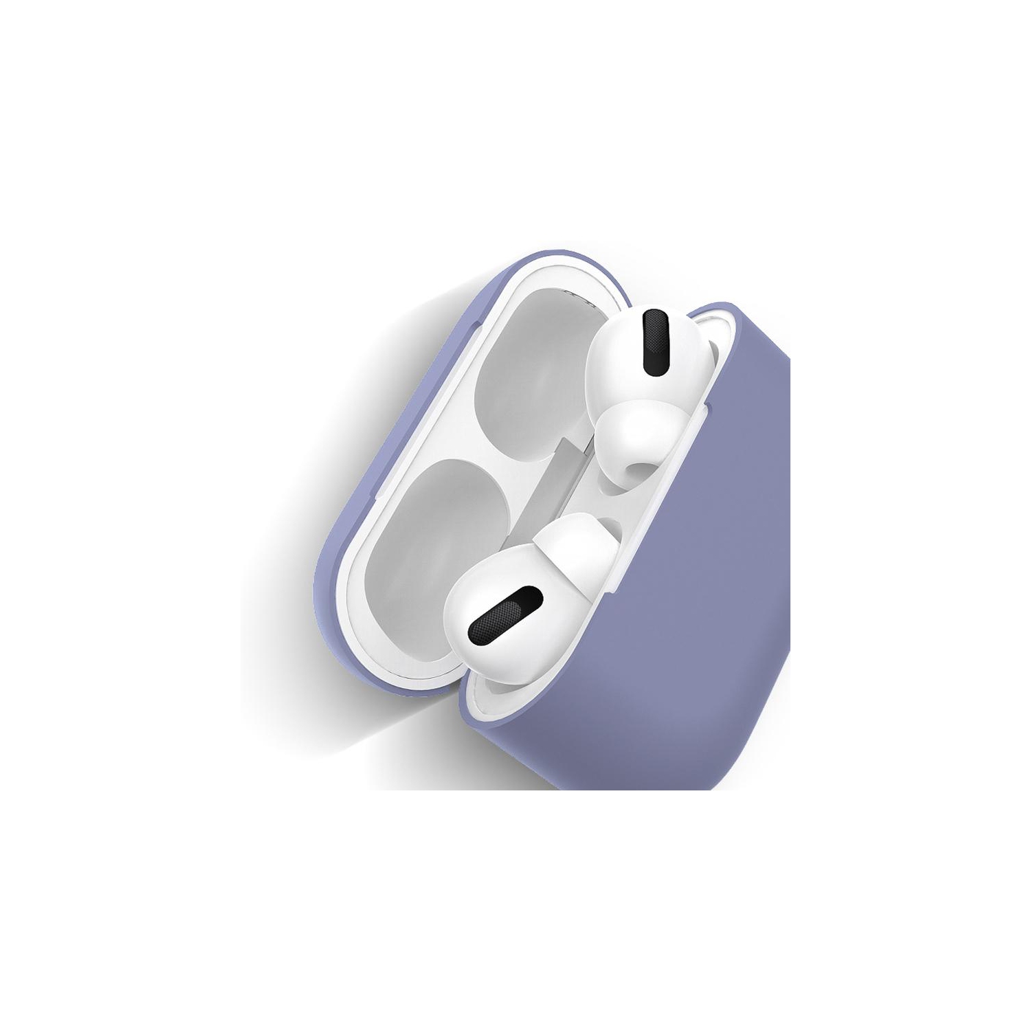 PANDACO White Soft Case for AirPods Pro Charging Case