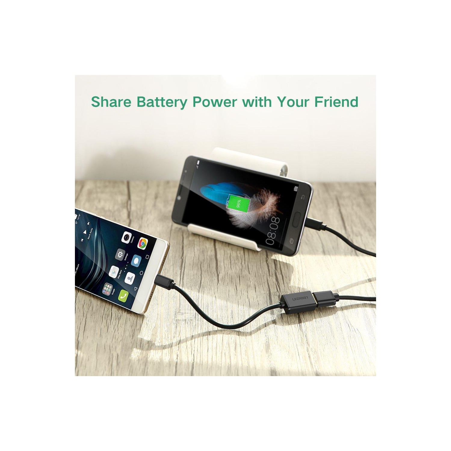 UGREEN Micro USB 2.0 OTG Cable On The Go Adapter Male Micro USB to Female USB