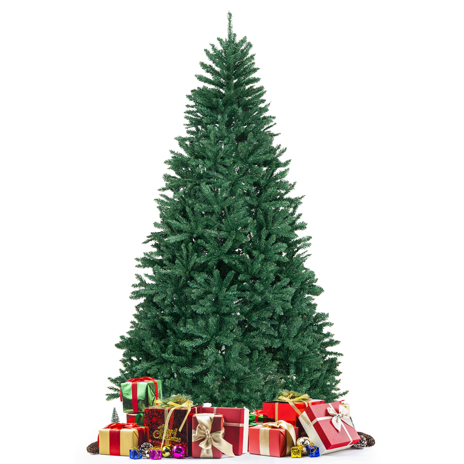 Gymax 6ft/7.5ft/9ft Christmas Tree Premium PVC Needles Douglas Full Fir Tree