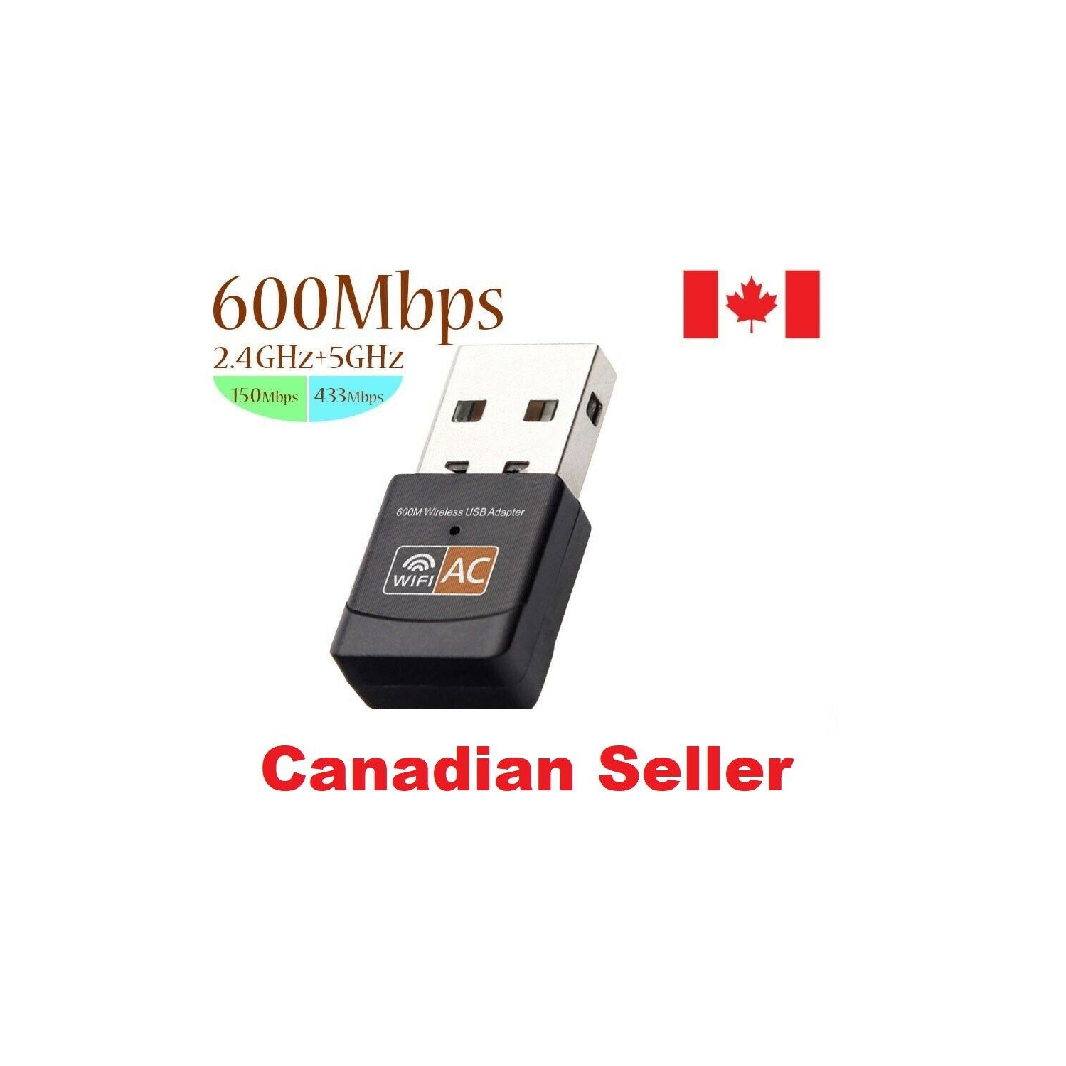 Adaptateur Wifi Usb 600mbps Adaptateur Réseau Sans Fil - Temu Canada