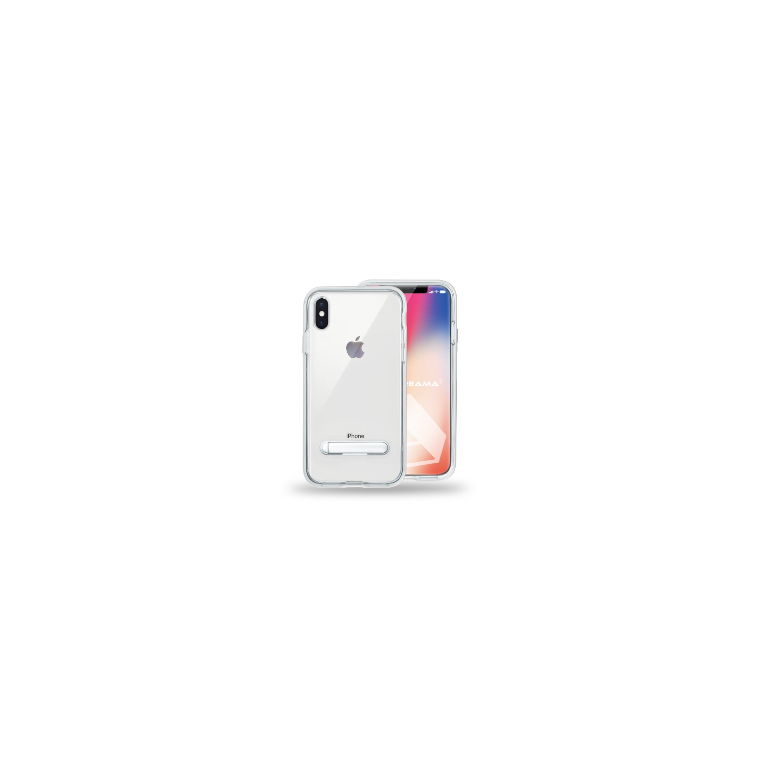 Adreama Clear Case With Kickstand for iPhone X Max
