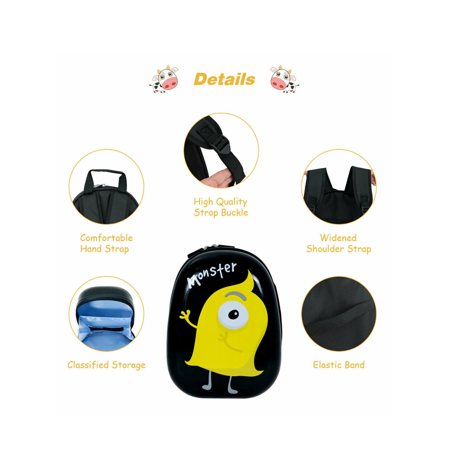 Gymax 2PC Kids Luggage Set Backpack & Rolling Suitcase for School Travel ABS